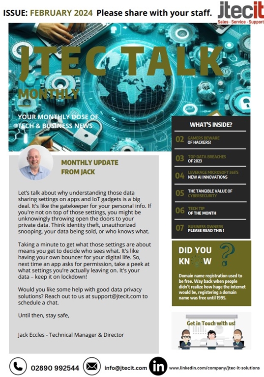 JTec Talk Newsletters